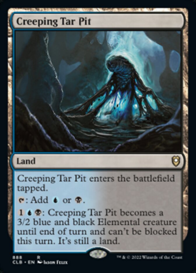 Creeping Tar Pit [Commander Legends: Battle for Baldur's Gate] | Good Games Morley