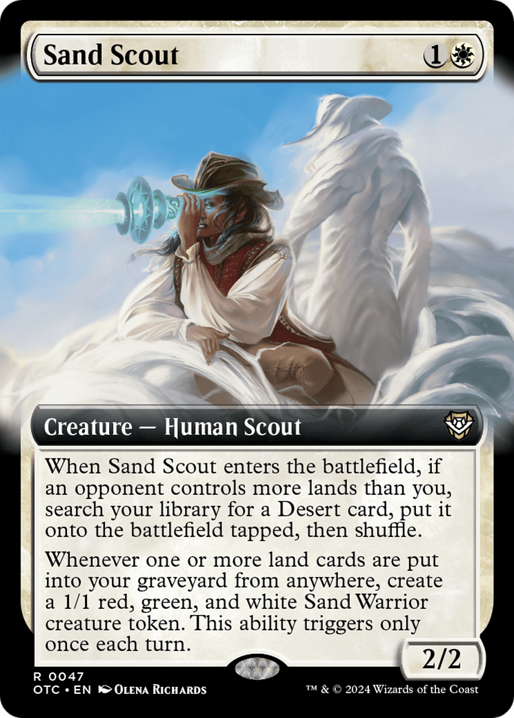 Sand Scout (Extended Art) [Outlaws of Thunder Junction Commander] | Good Games Morley