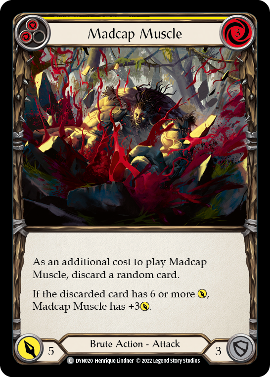 Madcap Muscle (Yellow) [DYN020] (Dynasty)  Rainbow Foil | Good Games Morley