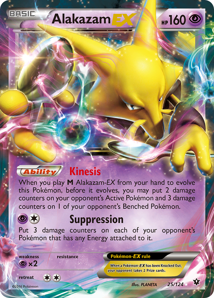 Alakazam EX (25/124) [XY: Fates Collide] | Good Games Morley