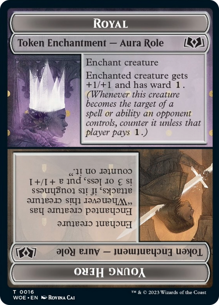 Royal Role // Young Hero Role Token [Wilds of Eldraine Tokens] | Good Games Morley