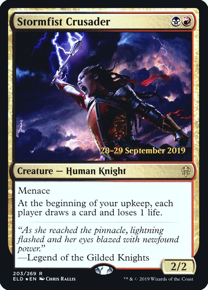Stormfist Crusader [Throne of Eldraine Prerelease Promos] | Good Games Morley