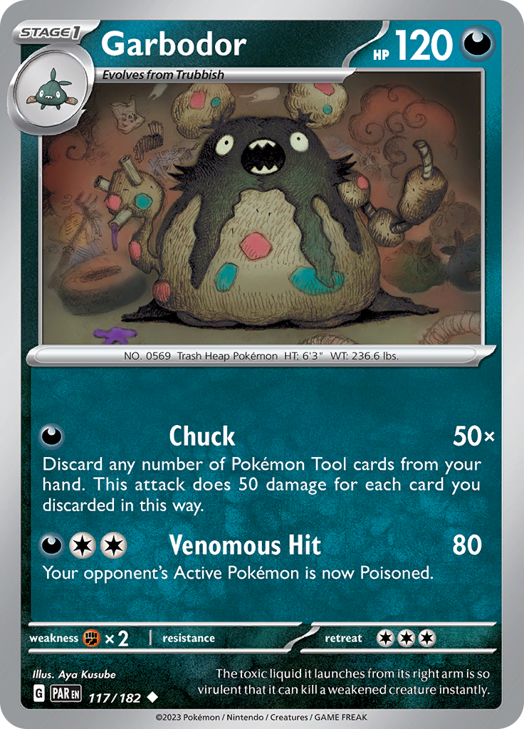 Garbodor (117/182) [Scarlet & Violet: Paradox Rift] | Good Games Morley
