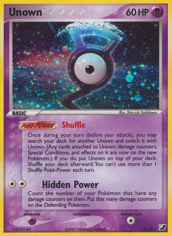 Unown G G/28 (EX Unseen Forces)  - Holofoil | Good Games Morley