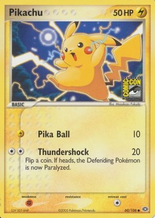 Pikachu (60/106) (2005 San Diego Comic Con) [Miscellaneous Cards] | Good Games Morley