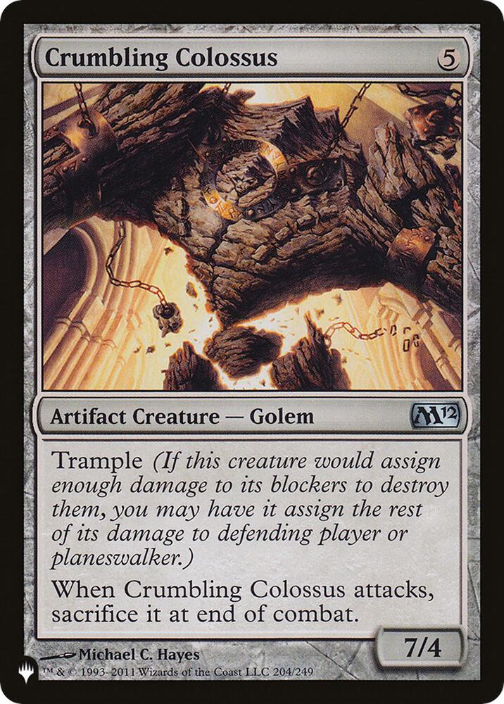 Crumbling Colossus 204/249 (The List Reprints)  | Good Games Morley