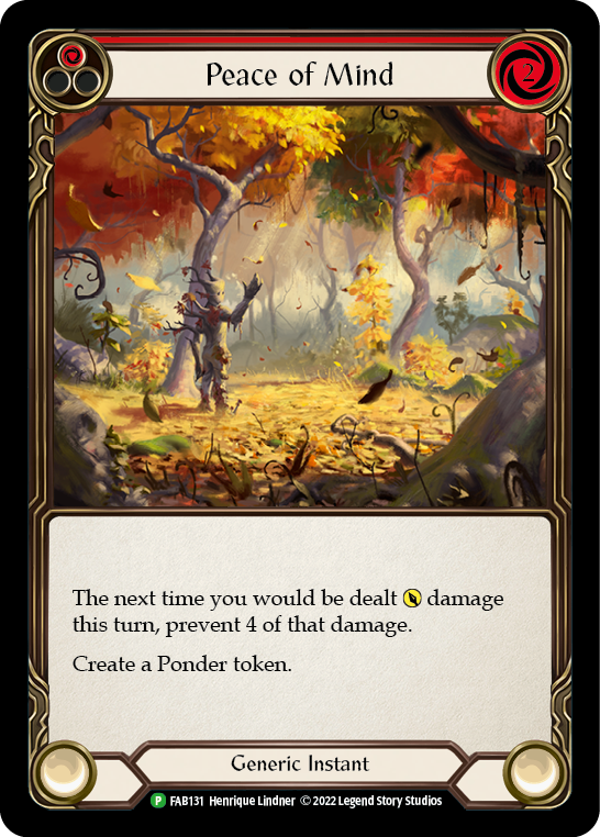 Peace of Mind [FAB131] (Promo)  Rainbow Foil | Good Games Morley