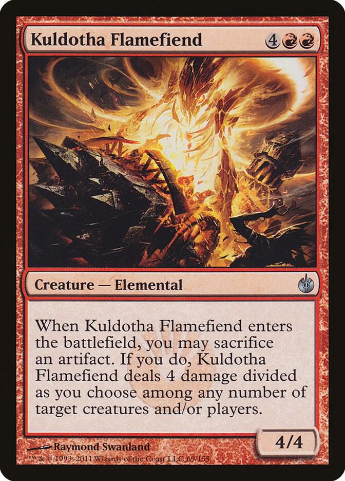 Kuldotha Flamefiend 69/155 (Mirrodin Besieged)  | Good Games Morley