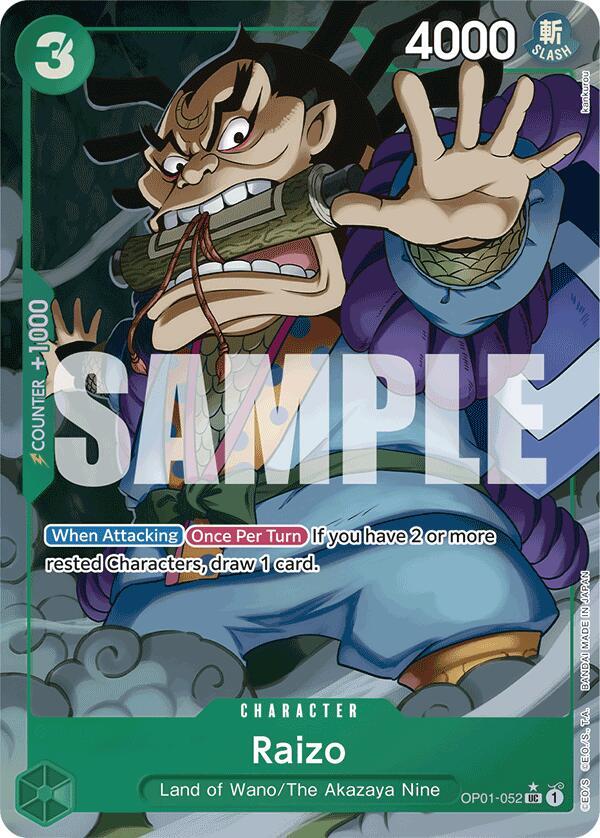Raizo OP01-052 (Premium Booster -The Best-)  - Full Art Foil | Good Games Morley