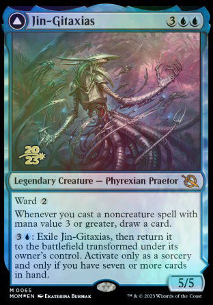 Jin-Gitaxias // The Great Synthesis [March of the Machine Prerelease Promos] | Good Games Morley