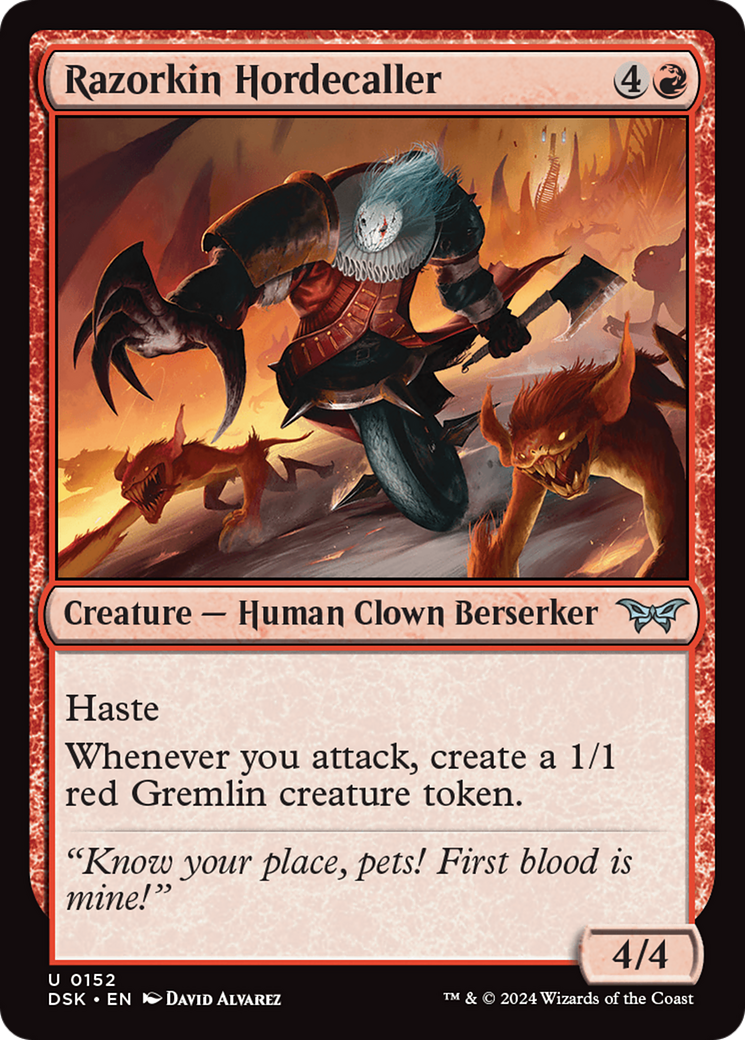 Razorkin Hordecaller [Duskmourn: House of Horror] | Good Games Morley