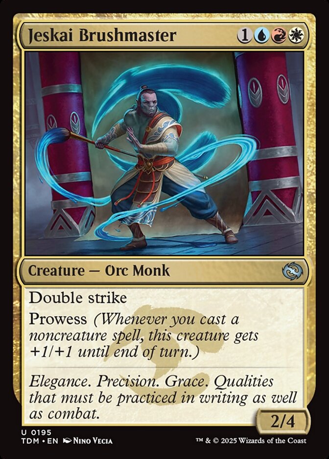 Jeskai Brushmaster 195 (Tarkir: Dragonstorm)  | Good Games Morley