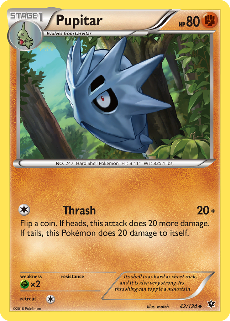 Pupitar (42/124) [XY: Fates Collide] | Good Games Morley