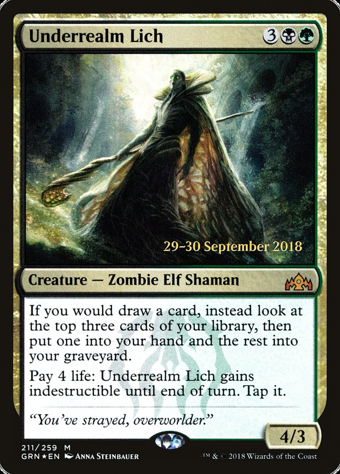 Underrealm Lich [Guilds of Ravnica Prerelease Promos] | Good Games Morley