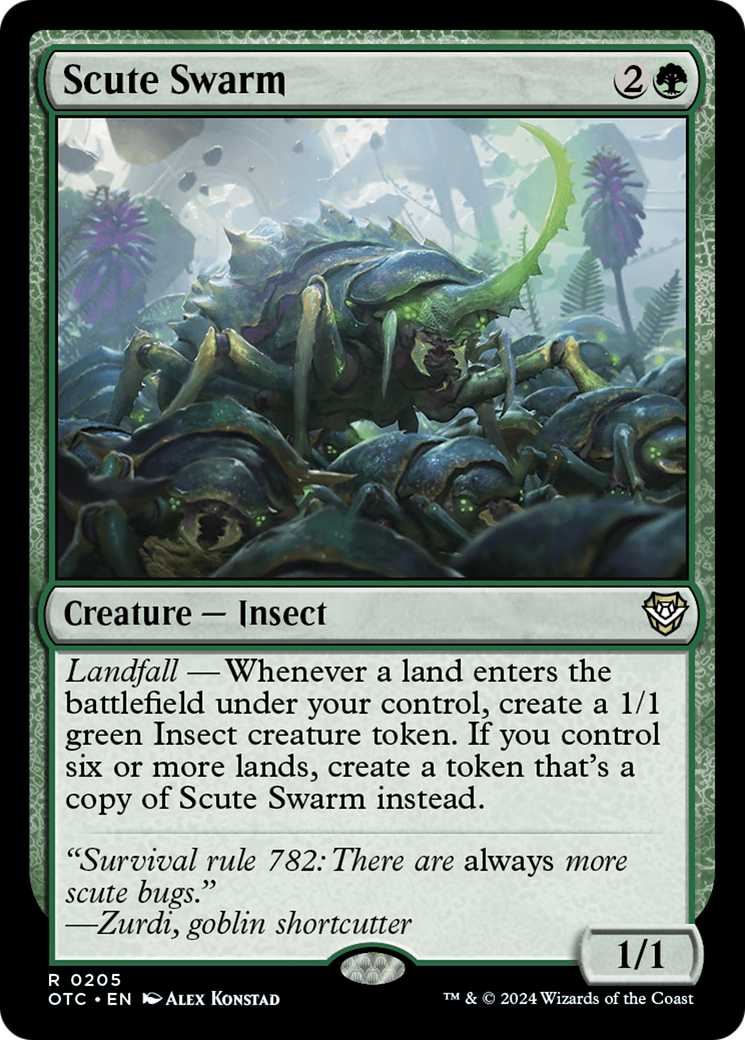 Scute Swarm [Outlaws of Thunder Junction Commander] | Good Games Morley
