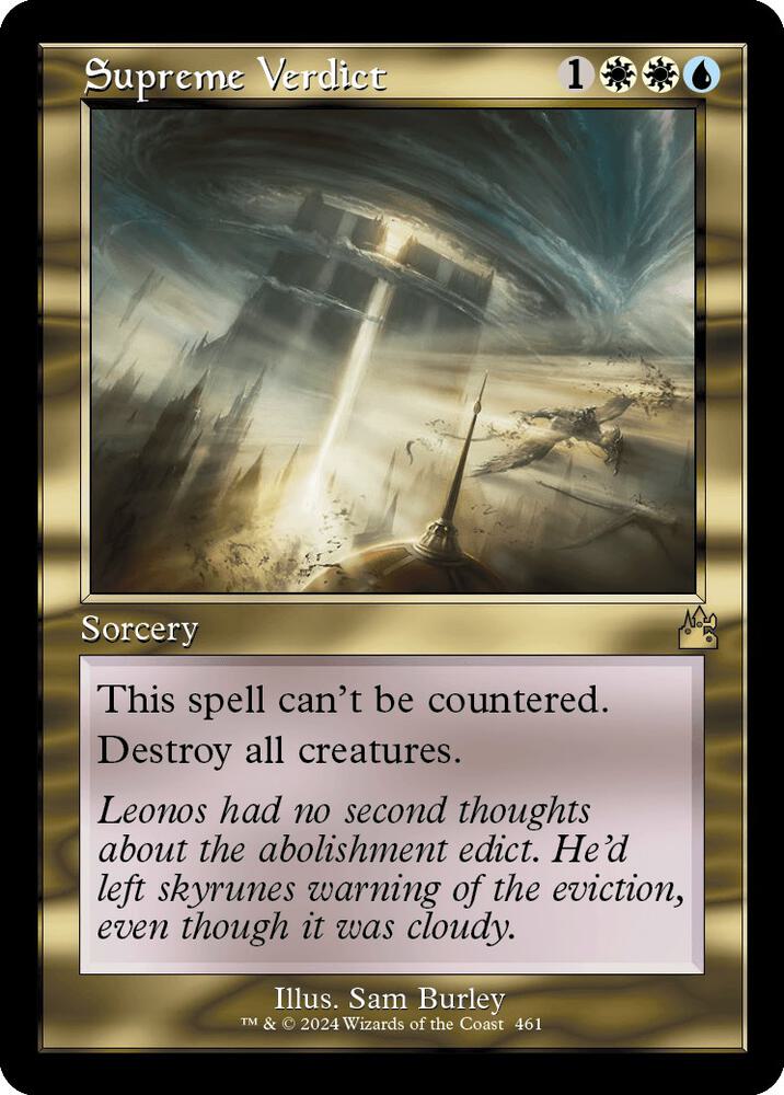Supreme Verdict 461/291 (Ravnica Remastered)  - Retro Foil | Good Games Morley