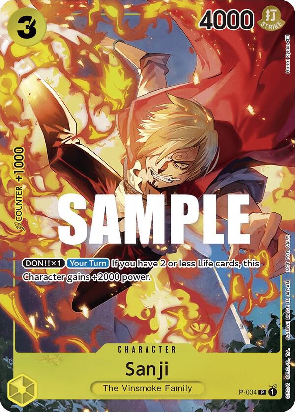 Sanji (Event Pack Vol.2) P-034 (One Piece Promotion Cards)  - Foil | Good Games Morley