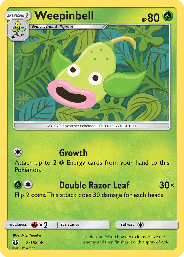 Weepinbell (2/168) [Sun & Moon: Celestial Storm] | Good Games Morley