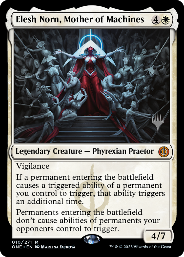 Elesh Norn, Mother of Machines (Promo Pack) [Phyrexia: All Will Be One Promos] | Good Games Morley