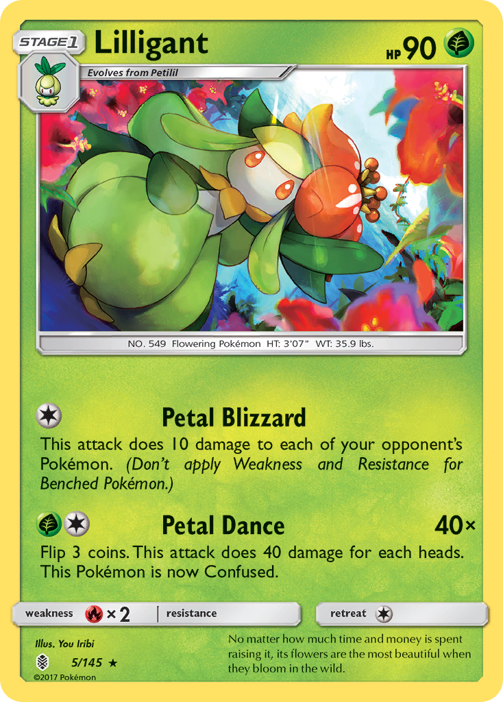 Lilligant (5/145) [Sun & Moon: Guardians Rising] | Good Games Morley