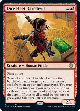 Dire Fleet Daredevil 121/62 (Commander: Adventures in the Forgotten Realms)  | Good Games Morley