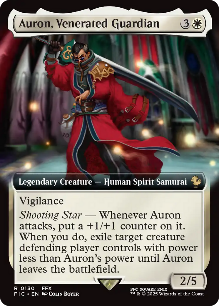Auron, Venerated Guardian (Extended Art) [FINAL FANTASY Commander] | Good Games Morley