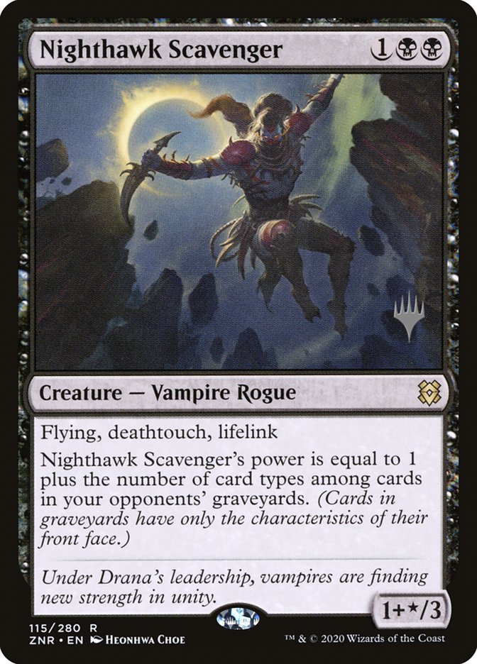 Nighthawk Scavenger (Promo Pack) [Zendikar Rising Promos] | Good Games Morley