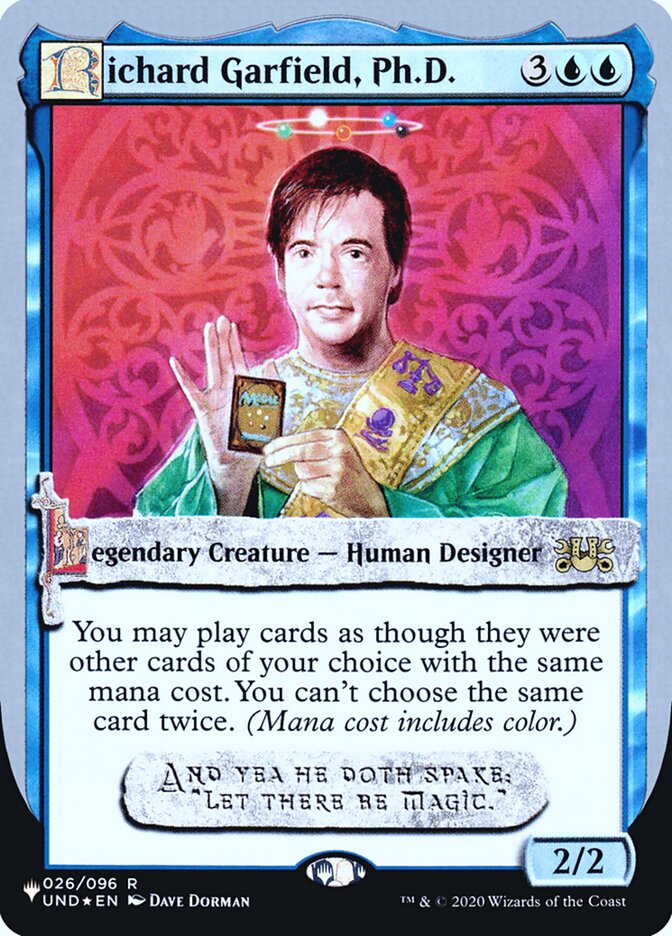 Richard Garfield, Ph.D. (Unfinity Foil Edition) [The List] | Good Games Morley