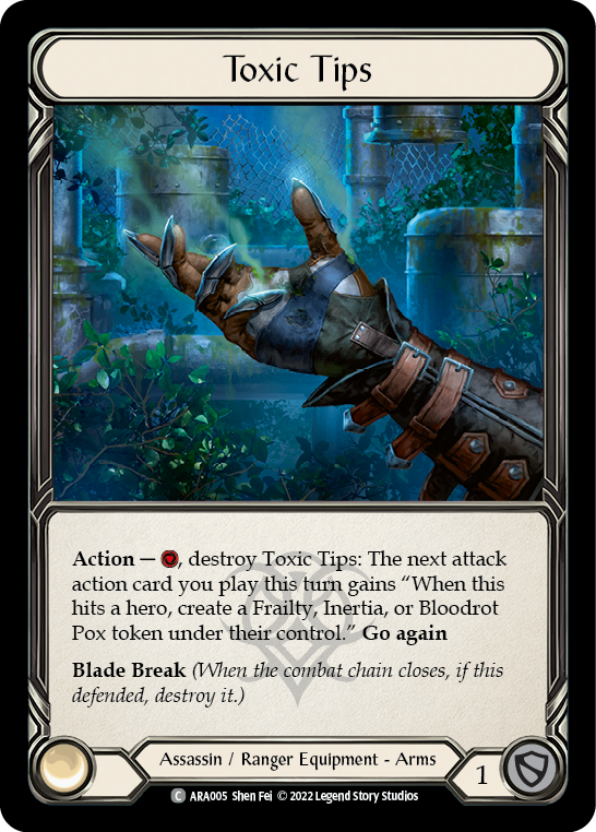 Toxic Tips [ARA005] (Outsiders Arakni Blitz Deck) | Good Games Morley