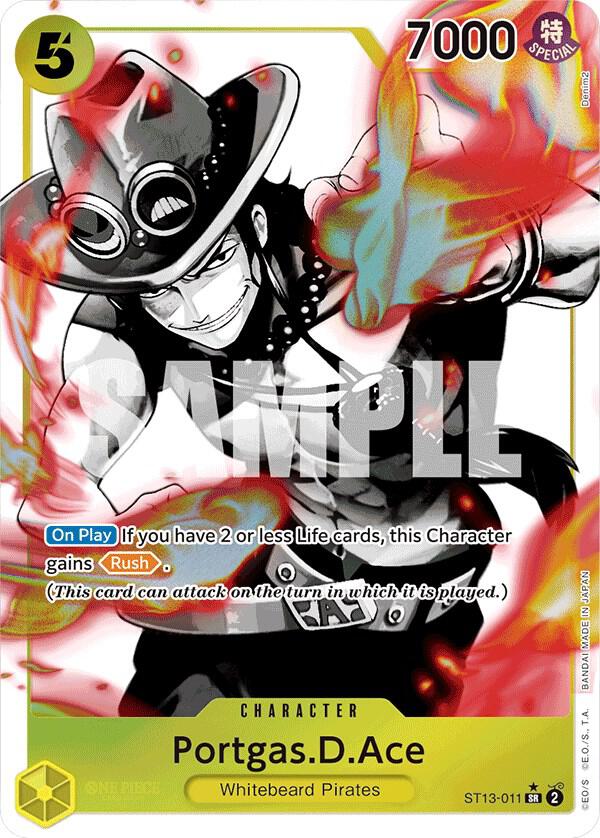Portgas.D.Ace ST13-011 (Ultra Deck: The Three Brothers)  - Parallel Foil | Good Games Morley