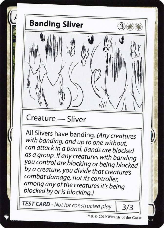 Banding Sliver [Mystery Booster Playtest Cards] | Good Games Morley