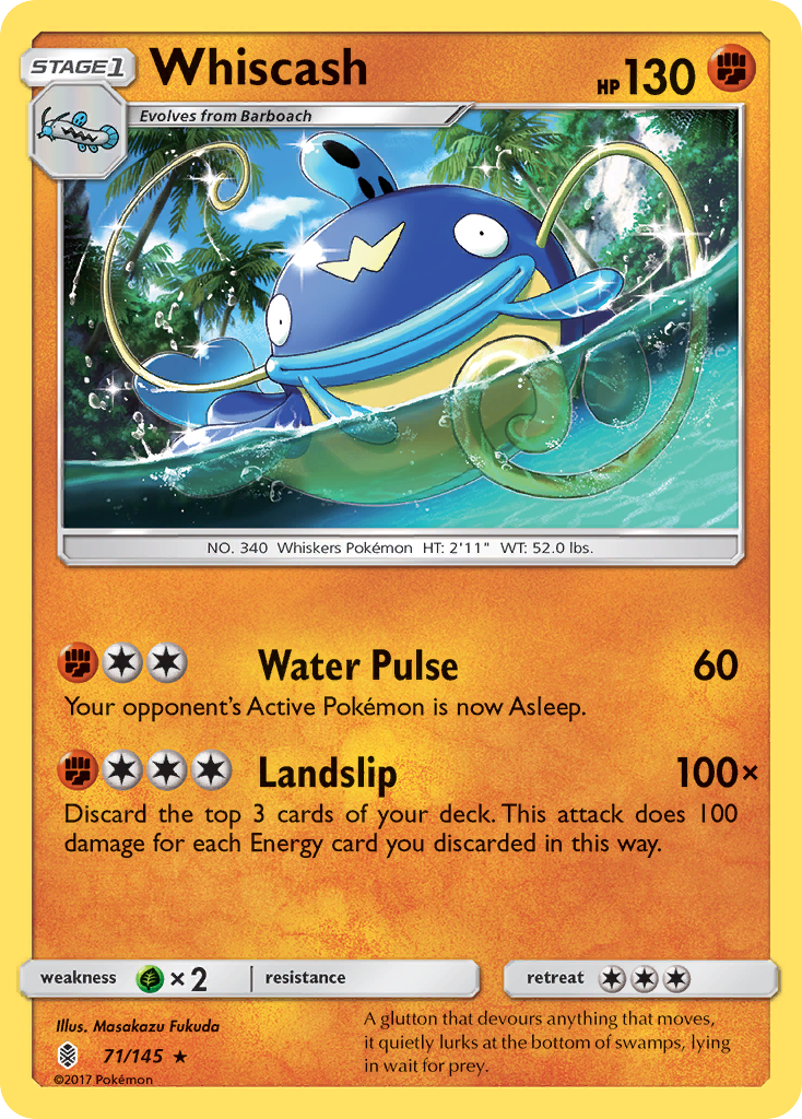 Whiscash (71/145) [Sun & Moon: Guardians Rising] | Good Games Morley