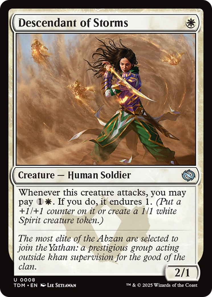 Descendant of Storms [Tarkir: Dragonstorm] | Good Games Morley