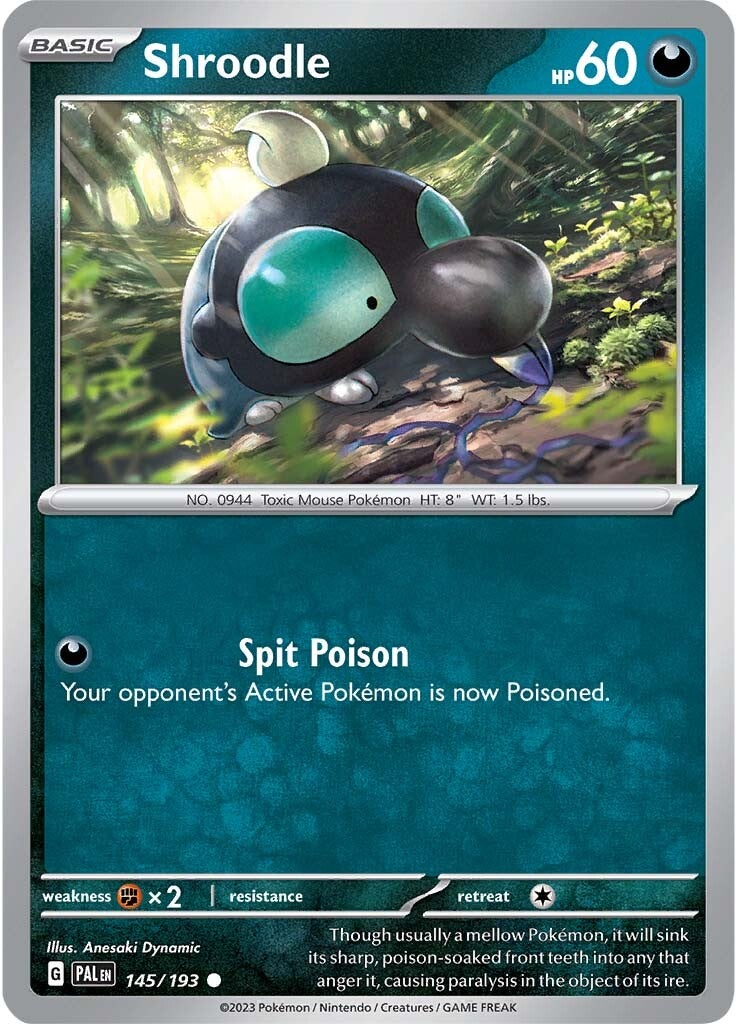 Shroodle (145/193) [Scarlet & Violet: Paldea Evolved] | Good Games Morley