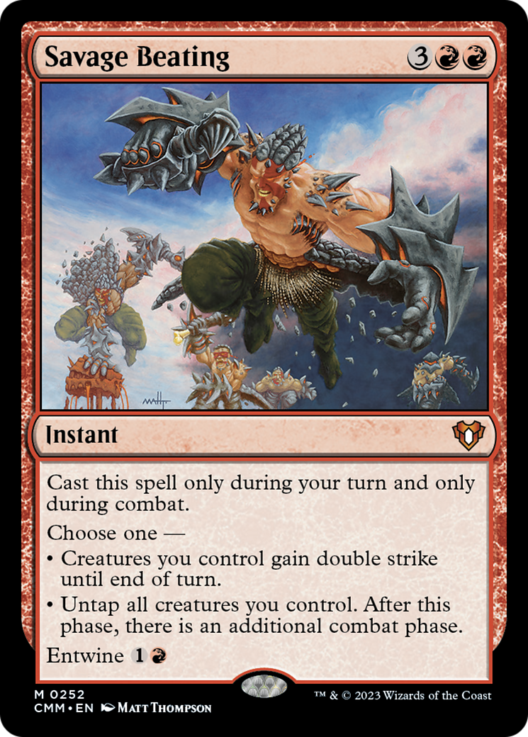 Savage Beating [Commander Masters] | Good Games Morley