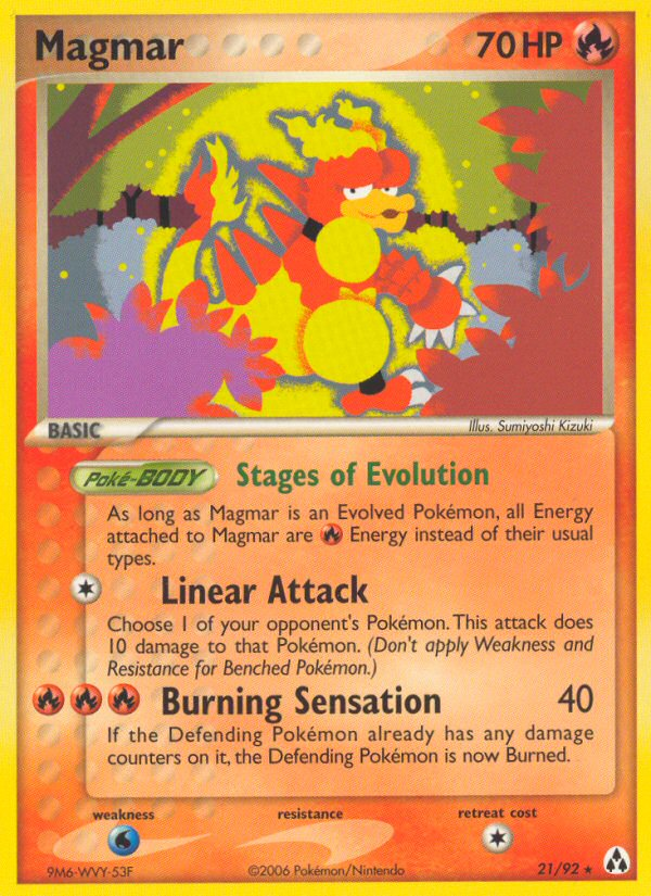 Magmar (21/92) [EX: Legend Maker] | Good Games Morley