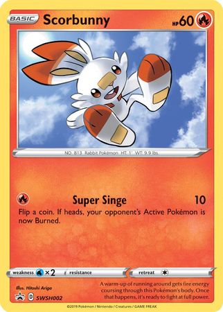 Scorbunny (SWSH002) [Sword & Shield: Black Star Promos] | Good Games Morley