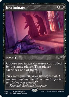 Incriminate 465 (Promo Pack: Streets of New Capenna)  | Good Games Morley