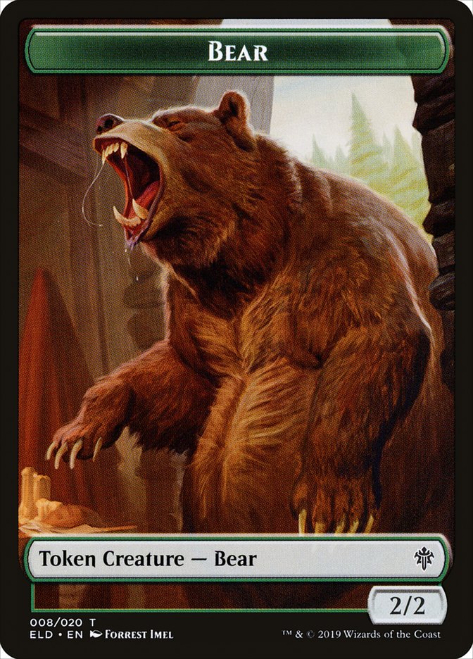 Bear Token [Throne of Eldraine Tokens] | Good Games Morley