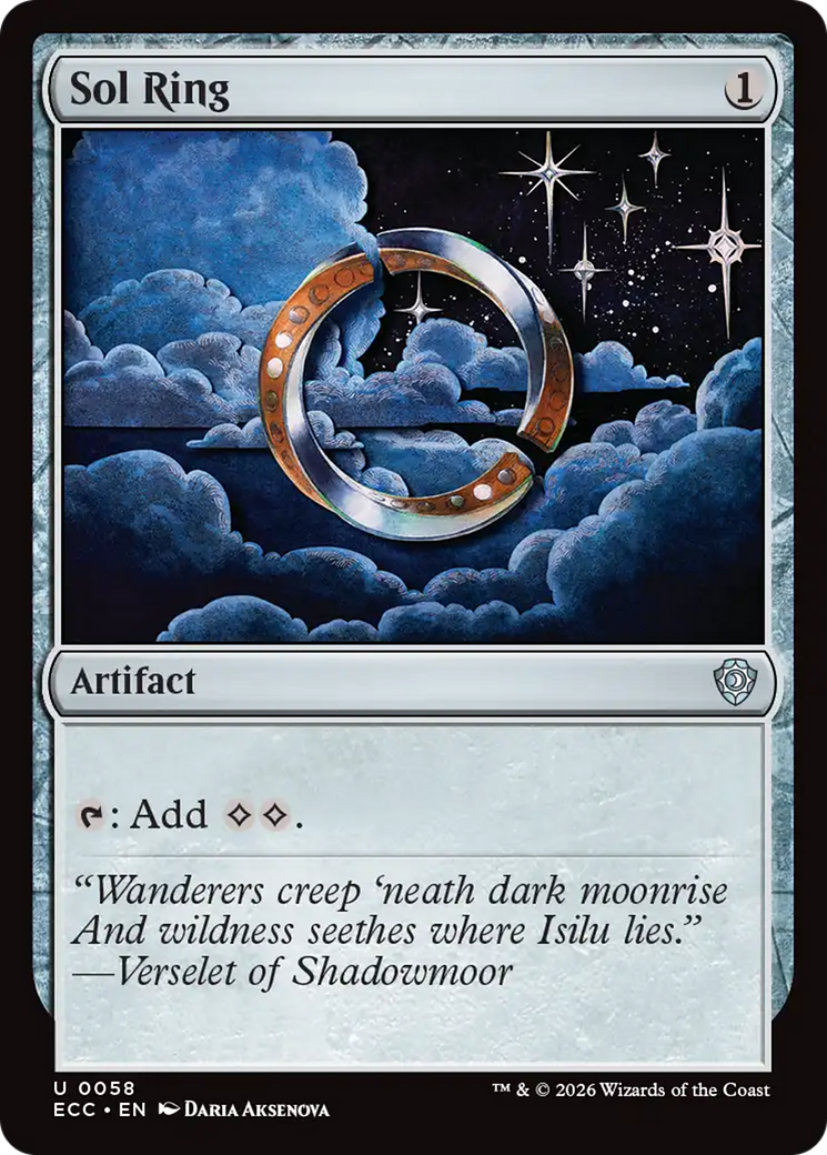 Sol Ring (0058) [Lorwyn Eclipsed Commander] | Good Games Morley