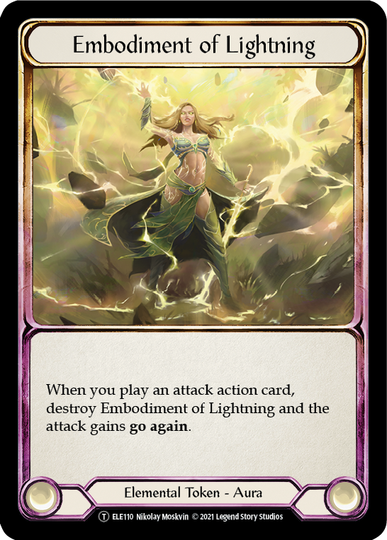 Embodiment of Lightning // Titan's Fist [U-ELE110] (Tales of Aria Unlimited)  Unlimited Normal | Good Games Morley