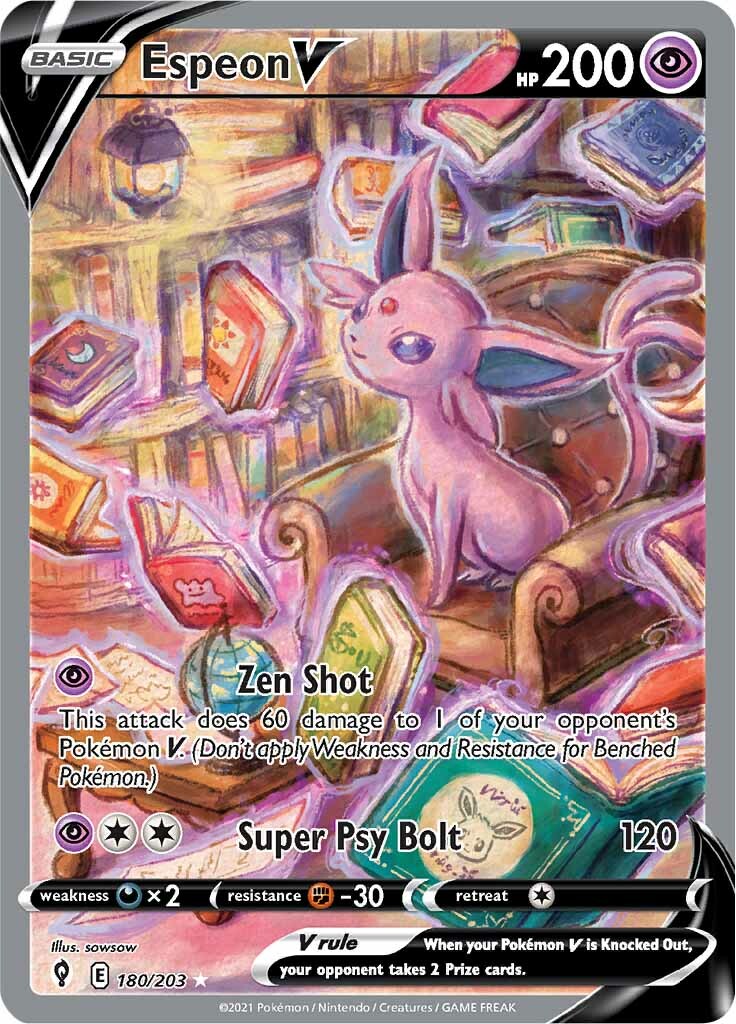 Espeon V (180/203) [Sword & Shield: Evolving Skies] | Good Games Morley