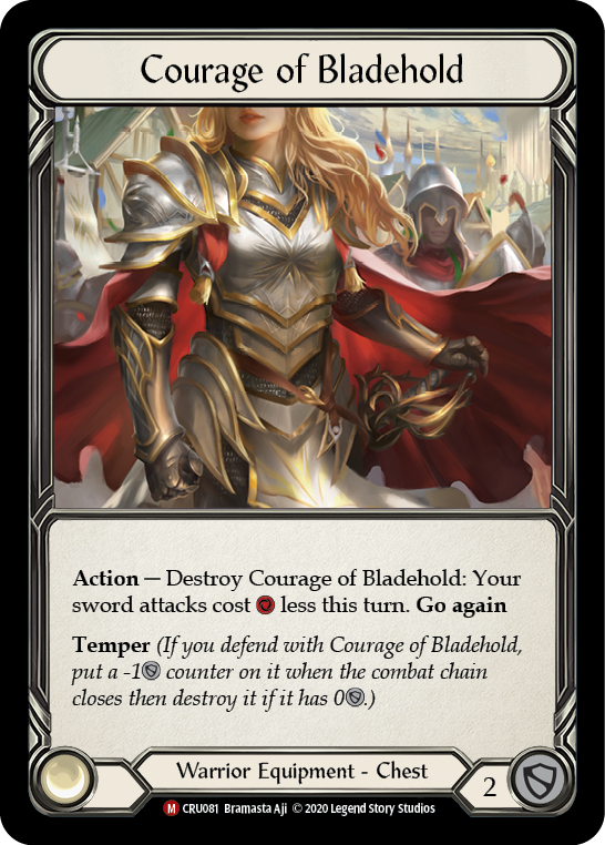Courage of Bladehold [CRU081] (Crucible of War)  1st Edition Normal | Good Games Morley