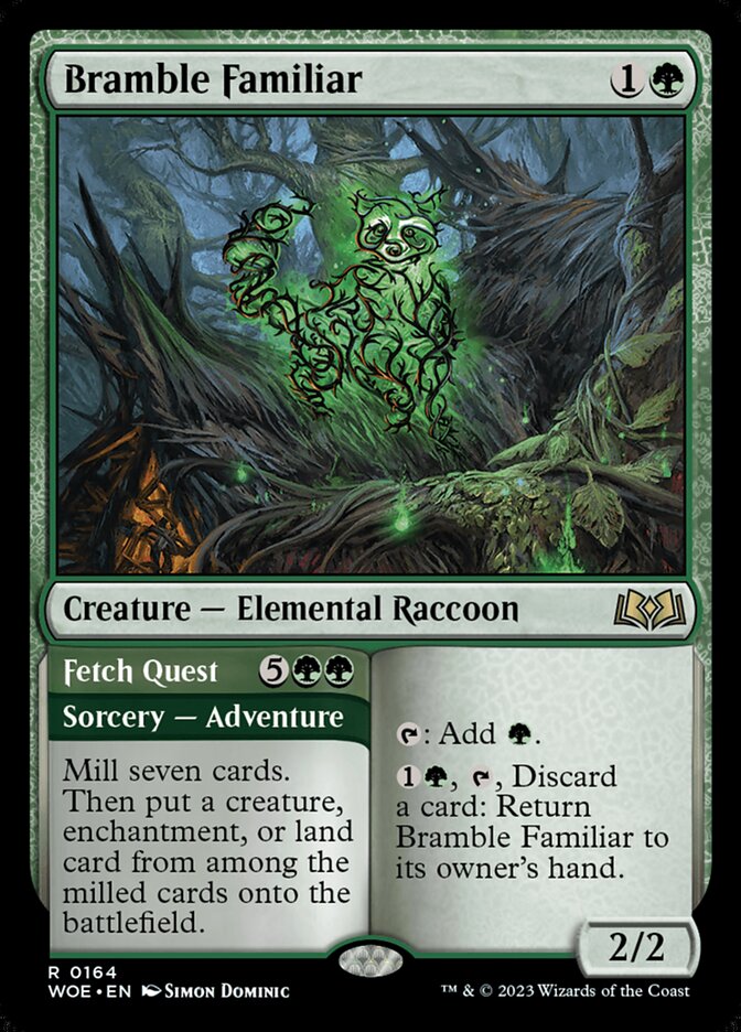 Bramble Familiar // Fetch Quest 164 (Wilds of Eldraine)  | Good Games Morley