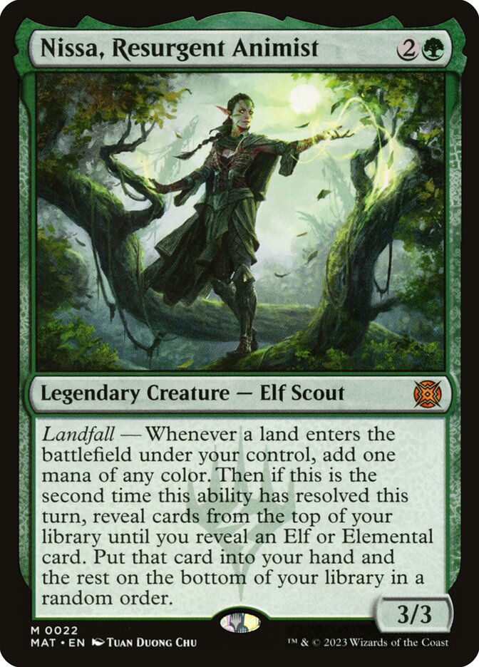Nissa, Resurgent Animist 22 (March of the Machine: The Aftermath)  - Foil | Good Games Morley