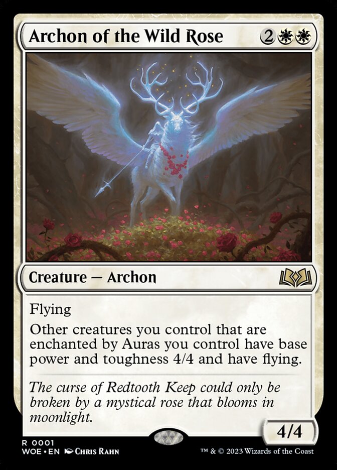 Archon of the Wild Rose 1/276 (Wilds of Eldraine)  - Extended Art | Good Games Morley