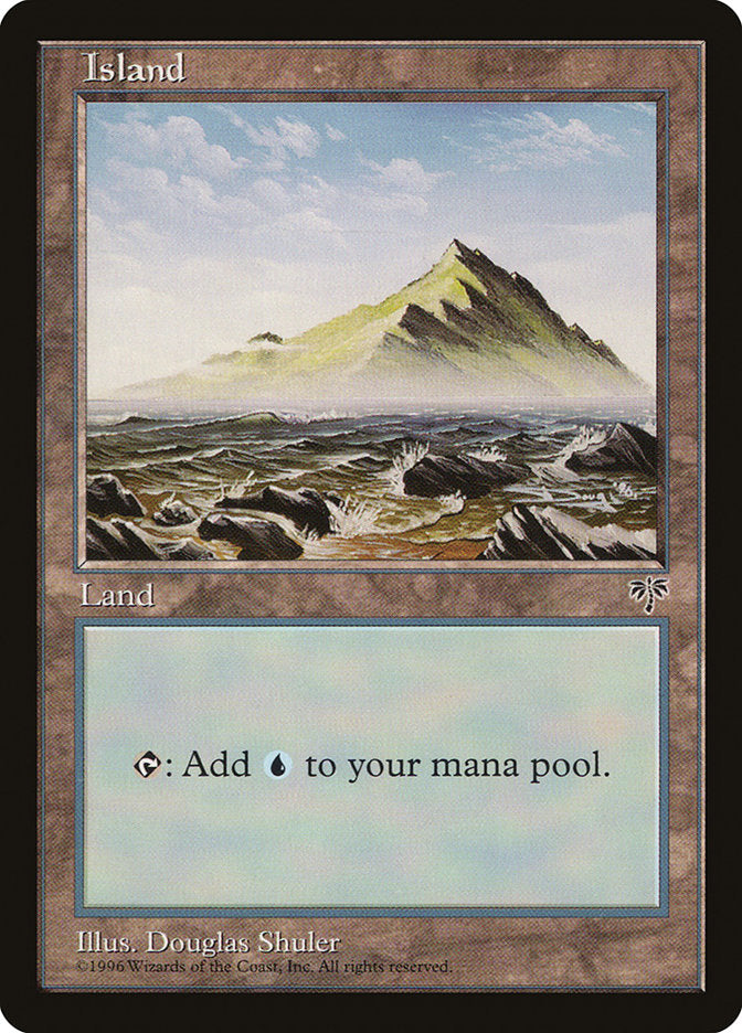 Island (No Tree / Blue Sky / Peak on Right) [Mirage] | Good Games Morley