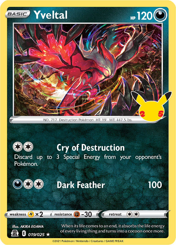 Yveltal (019/025) [Celebrations: 25th Anniversary] | Good Games Morley