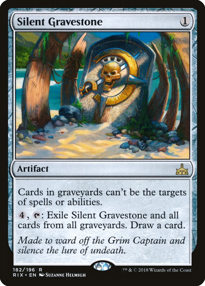 Silent Gravestone 182/196 (Rivals of Ixalan)  - Foil | Good Games Morley