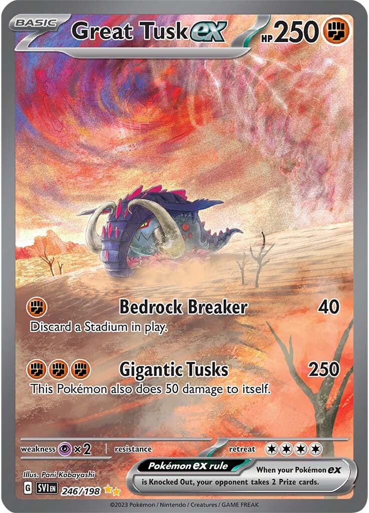 Great Tusk ex (246/198) [Scarlet & Violet: Base Set] | Good Games Morley